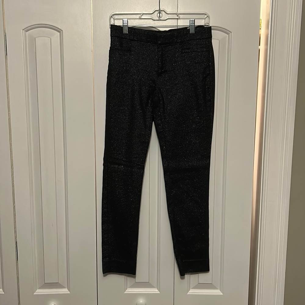 Banana Republic Metallic Sloan Curvy Fit Dress Pants